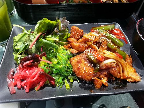 Teriyaki vbites chicken at Moshimo in Brighton