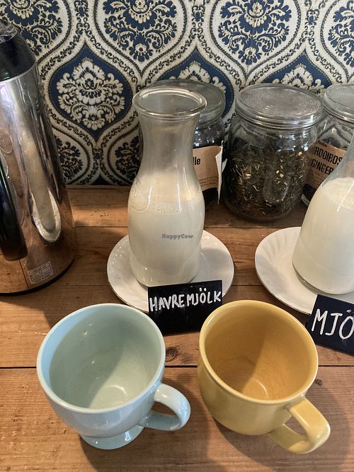 oat milk option  at Falkeröd Café & Ladan in Grebbestad