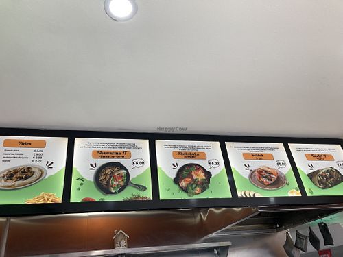 Menu  at Falafel T Kosher  in Larnaca