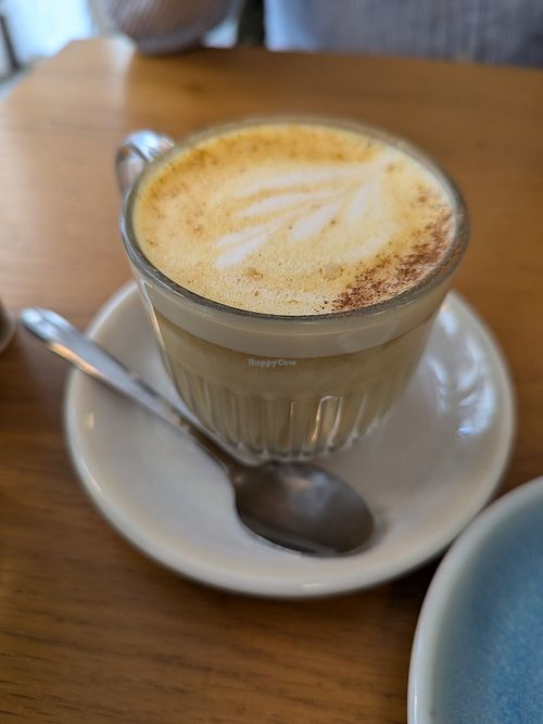 Golden latte - delicious at Ground to Grow in Paris