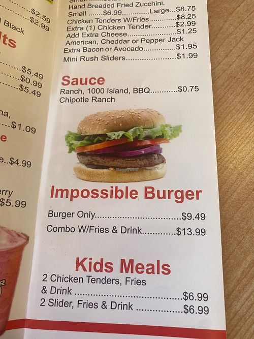   at Burger Rush in Tempe