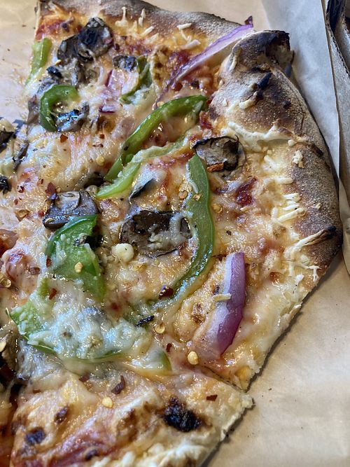 Classic Pie with Veggies and Vegan Cheese  at Your Pie in Dubuque