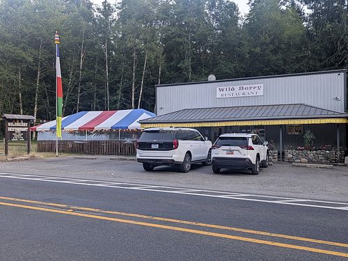 View from the state highway at Wildberry Restaurant in Ashford