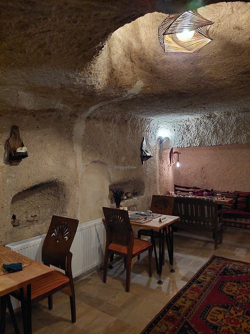 Inside at İnci Cave Restaurant in Goreme