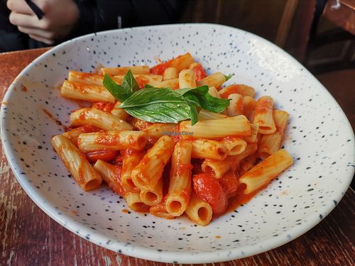 Buffalo Pomodoro made Vegan means loosing the Mozzarella 😢 at Bella Italia - St Martins Lane in London