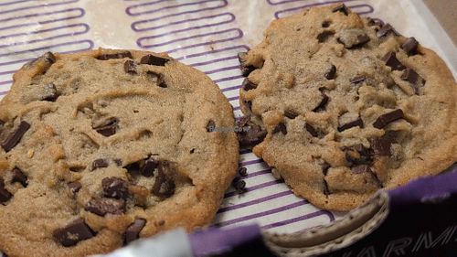 Vegan chocolate chunk at Insomnia Cookies in Tallahassee