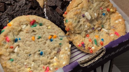 Vegan birthday cake at Insomnia Cookies in Tallahassee