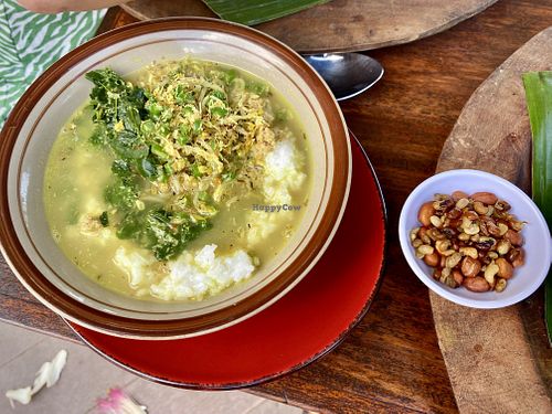 Balinese rice porridge  at LeMo Beach Café in Denpasar