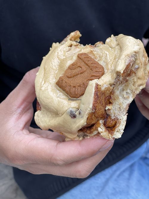Biscoff Cinnamon bun  at Benji's Buns in West London