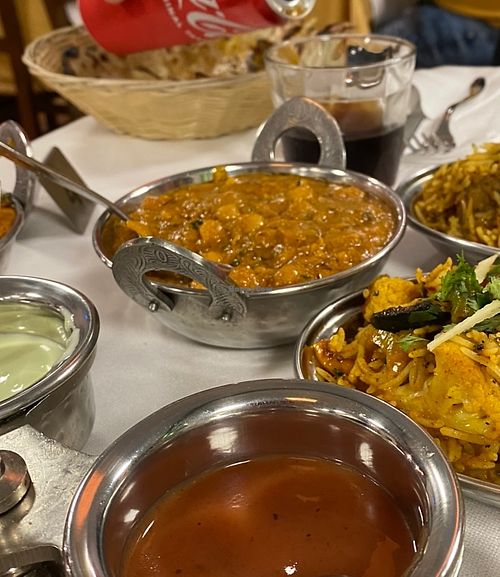 Ceci, riso con verdure  at Bhagya Ristorante Indiano in Ghedi