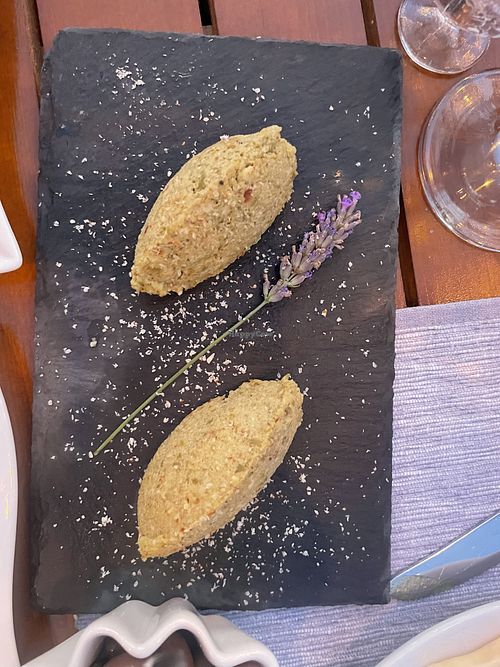 Olive tapenade   at Sutvara Eco Village in Sutvara