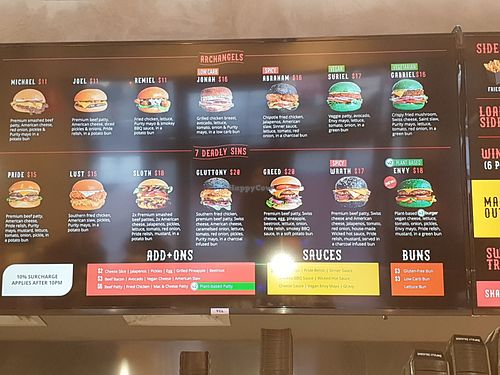 burger options, vegan mayo at Burgertory in Box Hill