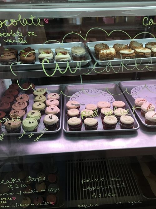 dessert case at Erin McKenna's Bakery in Los Angeles