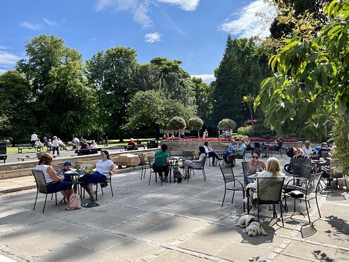 Outdoor seating   at The Park Café - Hazlehead Park in Aberdeen