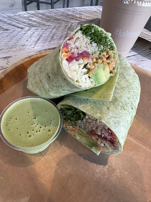 Vegan wrap   at Kale Me Crazy in Tampa