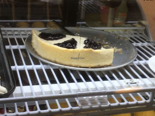 Vegan blueberry cheesecake  at Bagel Central in Bangor