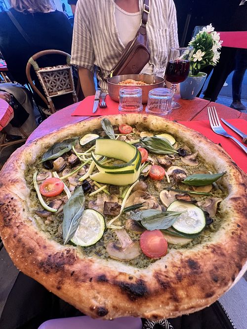 Vegan Pizzaa  at The Little Italy in Paris