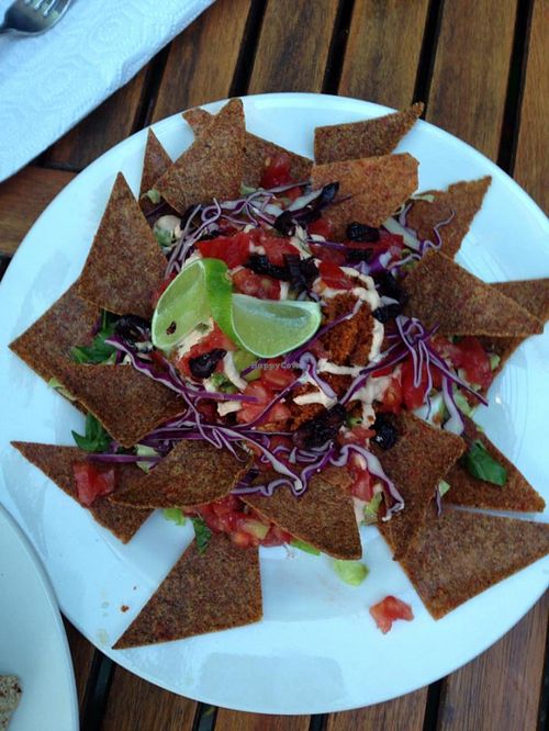 Delicious nachos. at PEACE PIES in Encinitas