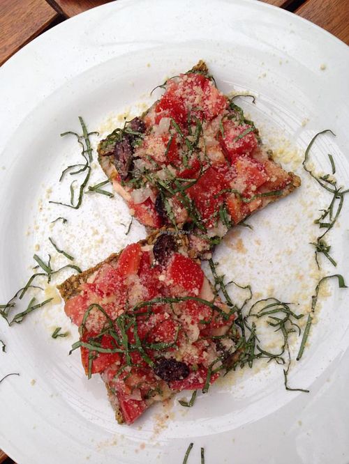 Bruschetta at PEACE PIES in Encinitas