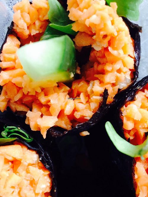 Sweet potato sushi at Cafe L.O.V.E. in Durham