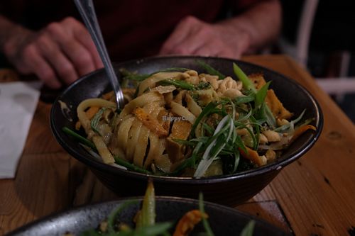 Peanut Sauce Stir Fry with Noodles at The Cafe in Key West
