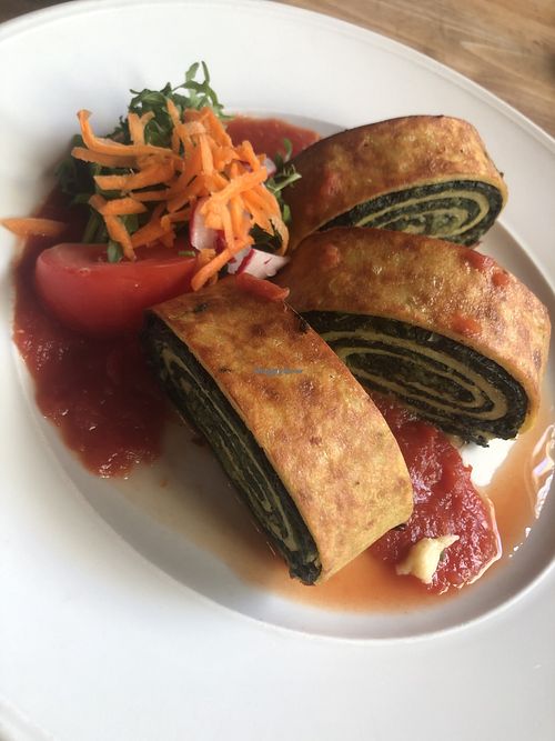 Kartoffel spinach strudel  at Schloderer Bräu - Cervejaria Schloderer in Amberg