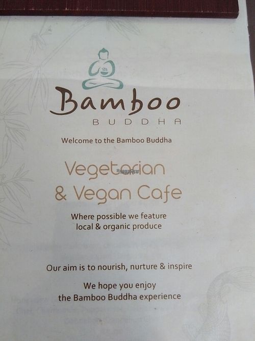 menu at Bamboo Buddha in Holgate