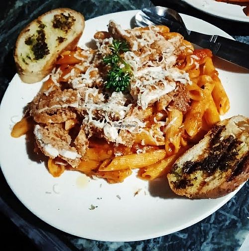 Pasta tomato sauce at Nonstop Cafe and Homestay in Manali