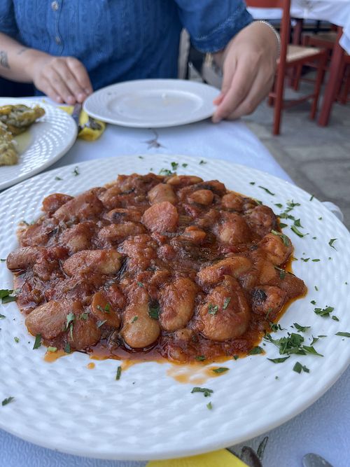 Giant beans   at Nostos in Skopelos
