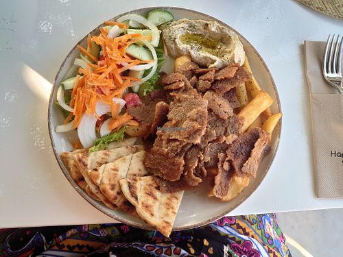 Gyros vegan  at Happy Friends in Rhodes