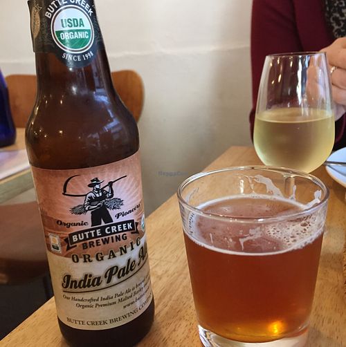 vegan beer and wine  at Raw8 Cafe in Osaka