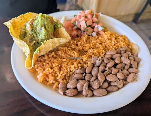 Veggie fajita fixings at Beny's in Pagosa Springs