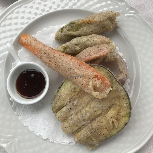 fried vegetables   at Agrolago in Trevignano Romano