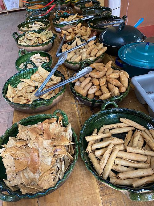 Fried tacos at Casa Frida de mi corazón in Oaxaca