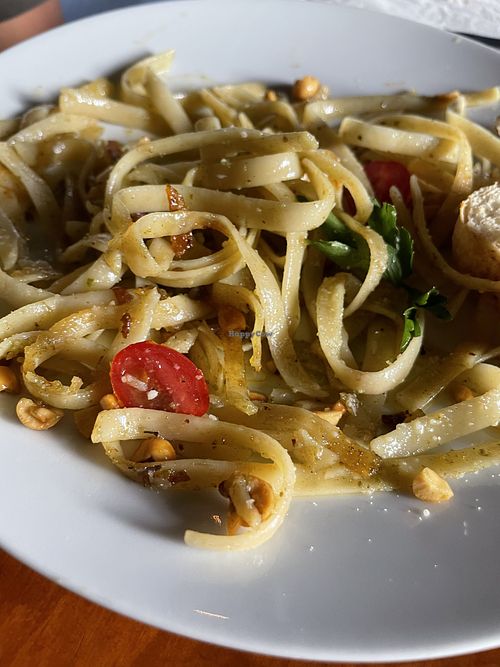 Pasta al pesto .. no era pasta Fresca   at Verdementa in Irapuato