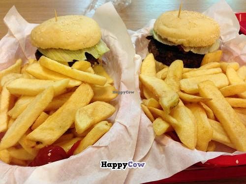 Burger and Fries at M.O.B. - Cite de la Mode in Paris