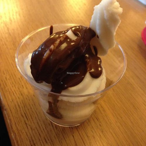 chocolate sundae at M.O.B. - Cite de la Mode in Paris