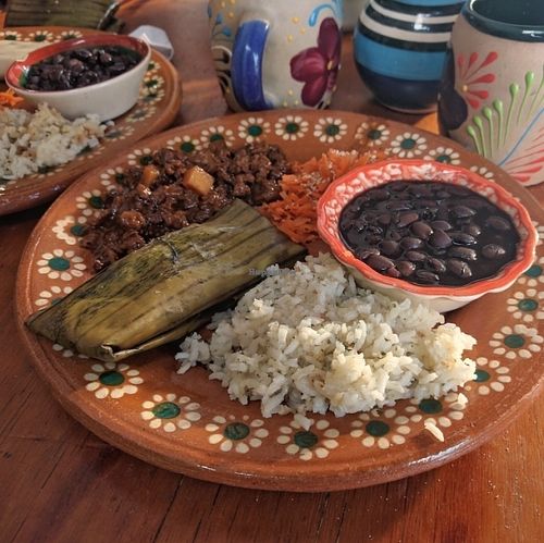 tamal, guisos, arroz, frijoles,... at Puerto Verde in Puerto Morelos
