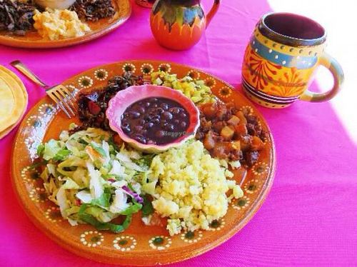 $7 lunch, which included soup, juice and a dessert. Very good!  at Puerto Verde in Puerto Morelos