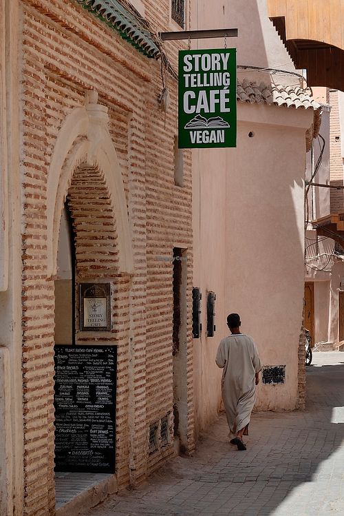 Entrance on Soul Al Fassis  at World Storytelling Cafe in Marrakech