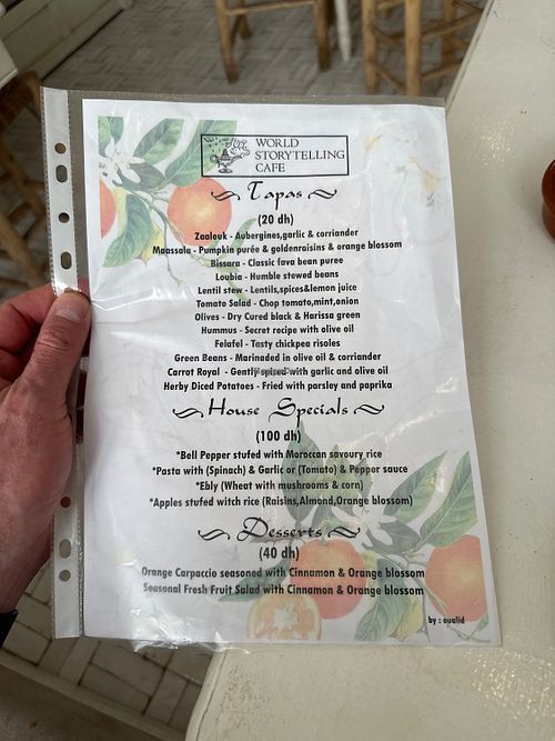   at World Storytelling Cafe in Marrakech