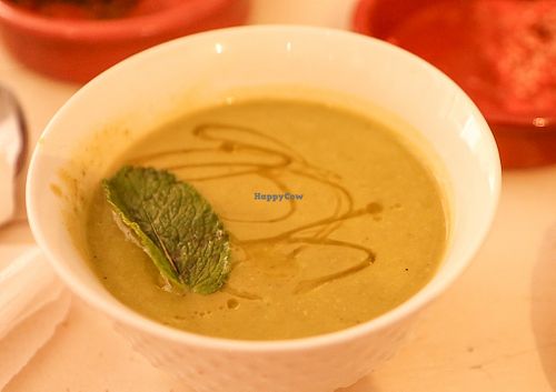 courgette soup at World Storytelling Cafe in Marrakech