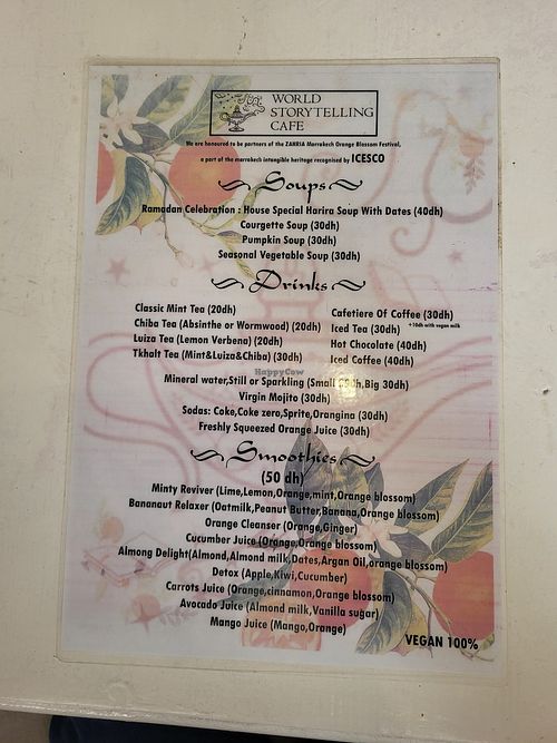  at World Storytelling Cafe in Marrakech