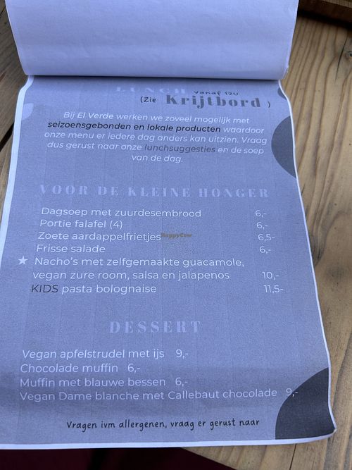 Did not try desserts   at El Verde in Genk