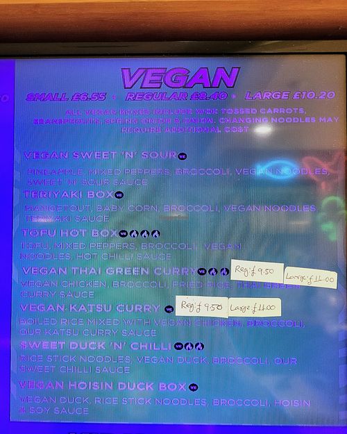 Wok&Go Bangor Vegan Menu at Wok&Go in Bangor