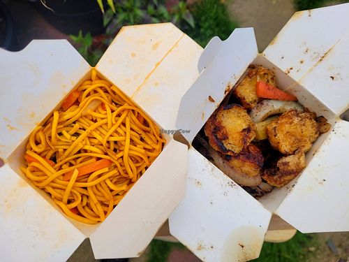 Vegan Sweet 'N' Sour (Regular) and Salt 'N' Pepper Tofu at Wok&Go in Bangor