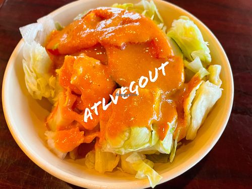 Side salad   at Shan Kishi in Panama City Beach