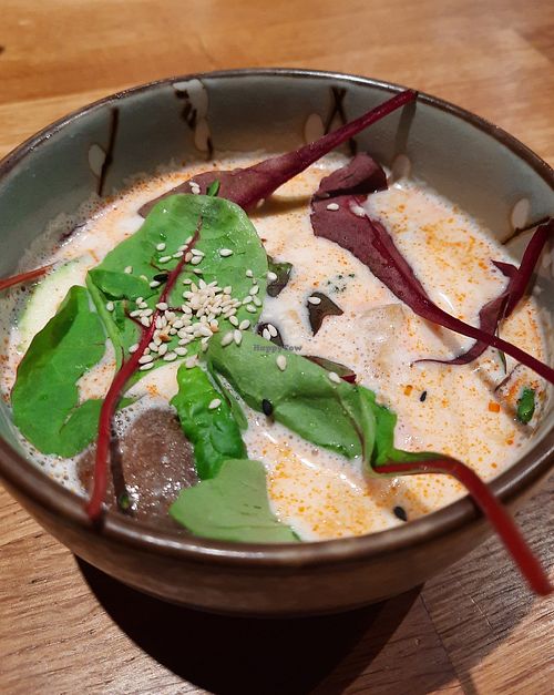 Coconut soup 5,50 euros at Chaya Asian Kitchen in Hamburg