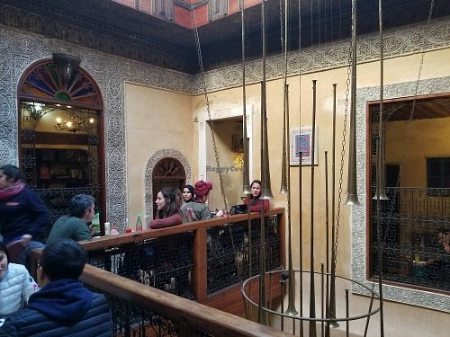 inside at Cafe Clock in Fes