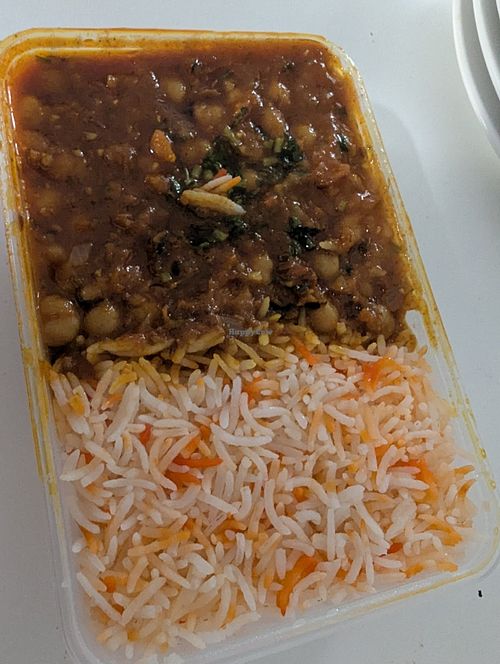 Chana lunch special at Punjab Curry Club in Ipswich
